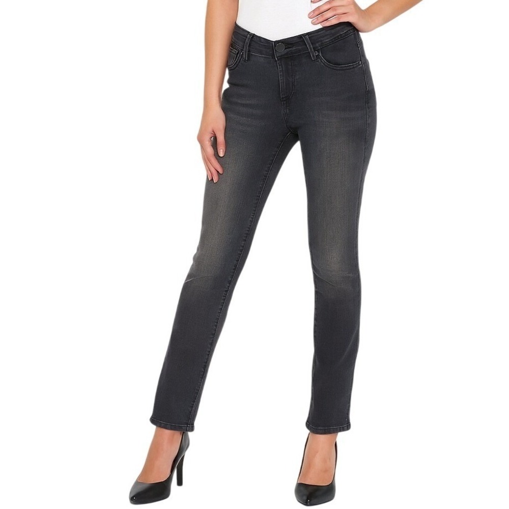 7 For All‎ Mankind Jeans 25 Black The Slim Cigarette Five Pocket Logo Minimalist